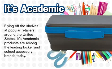 academic in a box its electric|It's Academic Crayon Box with Hinged Lid and Snap Closure, .